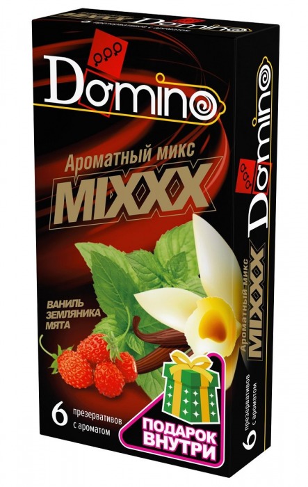 Ароматизированные презервативы DOMINO  Ароматный микс  - 6 шт. - Domino - купить с доставкой в Магнитогорске