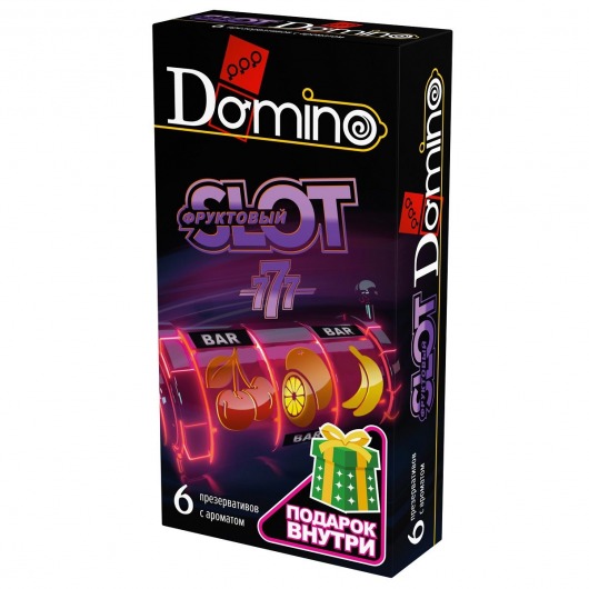 Ароматизированные презервативы DOMINO  Фруктовый слот  - 6 шт. - Domino - купить с доставкой в Магнитогорске