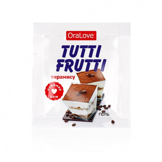 Пробник гель-смазки Tutti-frutti со вкусом тирамису - 4 гр. - Биоритм - купить с доставкой в Магнитогорске