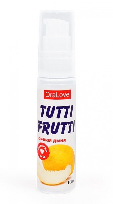 Гель-смазка Tutti-frutti со вкусом сочной дыни - 30 гр. - Биоритм - купить с доставкой в Магнитогорске