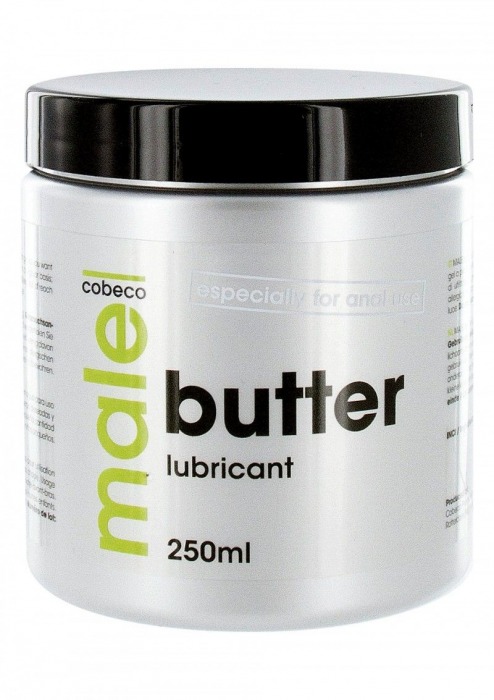 Анальный лубрикант MALE Cobeco Butter Lubricant - 250 мл. - Cobeco - купить с доставкой в Магнитогорске