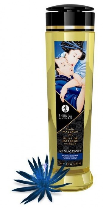 Массажное масло с ароматом ночных цветов Seduction - 240 мл. - Shunga - купить с доставкой в Магнитогорске