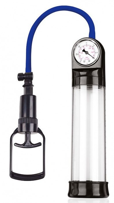 Прозрачная вакуумная помпа Sex Expert с манометром - Sex Expert - в Магнитогорске купить с доставкой