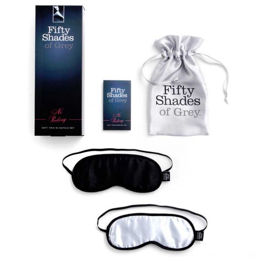 Набор из двух масок на глаза Soft Blindfold Twin Pack - Fifty Shades of Grey - купить с доставкой в Магнитогорске