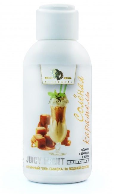 Интимный гель-смазка JUICY FRUIT с ароматом солёной карамели - 100 мл. - БиоМед - купить с доставкой в Магнитогорске