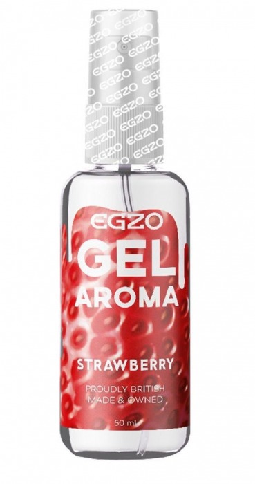 Интимный лубрикант EGZO AROMA с ароматом клубники - 50 мл. - EGZO - купить с доставкой в Магнитогорске
