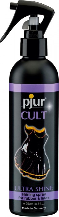 Спрей для ухода за одеждой из латекса pjur CULT Ultra Shine - 250 мл. - Pjur - купить с доставкой в Магнитогорске