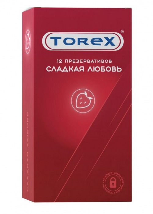 Презервативы Torex  Сладкая любовь  с ароматом клубники - 12 шт. - Torex - купить с доставкой в Магнитогорске