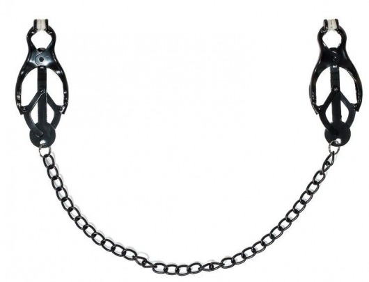 Зажимы на соски Darkside с цепочкой - Lola Games - купить с доставкой в Магнитогорске