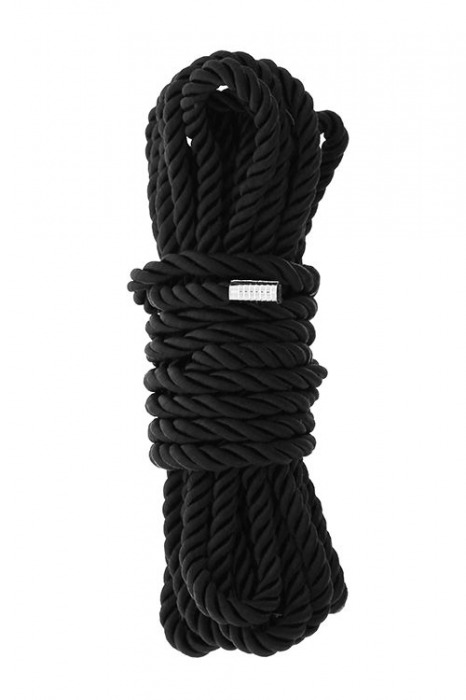 Черная веревка для шибари DELUXE BONDAGE ROPE - 5 м. - Dream Toys - купить с доставкой в Магнитогорске