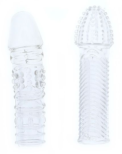 Комплект из 2 прозрачных насадок на пенис PENIS EXTENDER PACK - Dream Toys - в Магнитогорске купить с доставкой