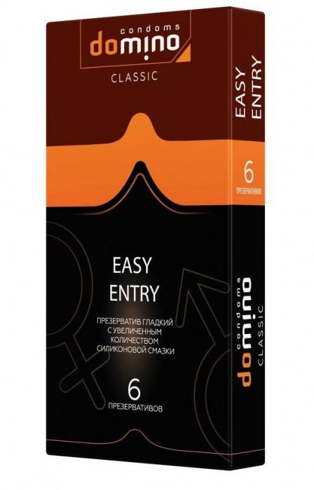 Презервативы с увеличенным количеством смазки DOMINO Easy Entry - 6 шт. - Domino - купить с доставкой в Магнитогорске