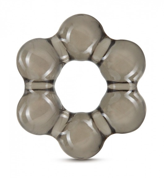 Дымчатое эрекционное кольцо Stay Hard Thick Bead Cock Ring - Blush Novelties - в Магнитогорске купить с доставкой