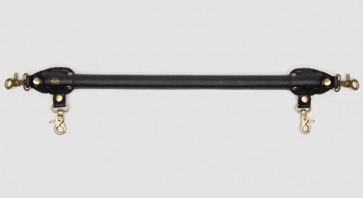 Черная распорка для ног Bound to You Faux Leather Spreader Bar - 50,8 см. - Fifty Shades of Grey - купить с доставкой в Магнитогорске