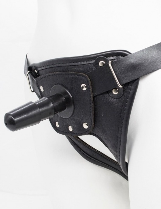 Черный пояс для насадок CLASS STRAP Restyling - LOVETOY (А-Полимер) - купить с доставкой в Магнитогорске