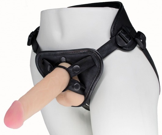 Пояс харнесс BEST UNI strap с 2 насадками - 18 и 22 см. - LOVETOY (А-Полимер) - купить с доставкой в Магнитогорске