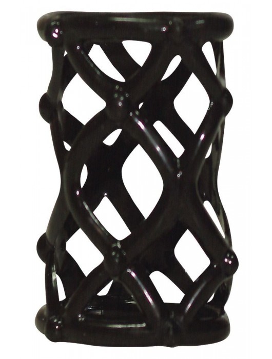 Чёрная насадка-сетка на пенис Orgasmus Wunder - Orion - в Магнитогорске купить с доставкой