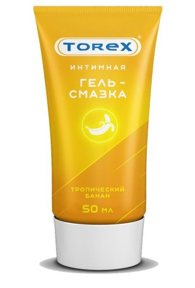 Смазка на водной основе TOREX  Тропический банан  - 50 мл. - Torex - купить с доставкой в Магнитогорске