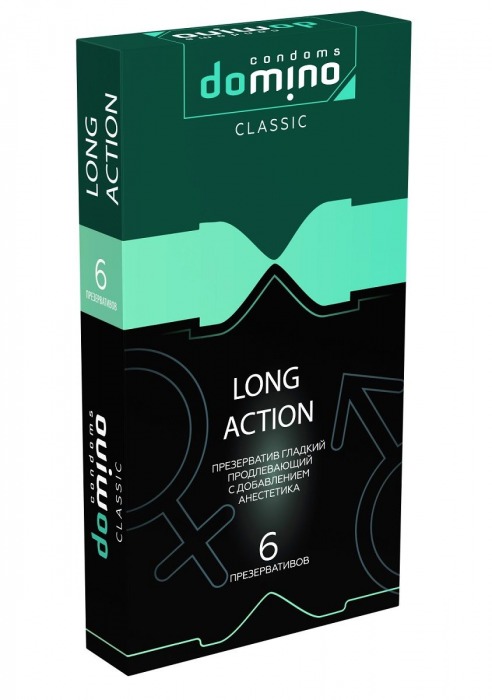Презервативы с пролонгирующим эффектом DOMINO Classic Long action - 6 шт. - Domino - купить с доставкой в Магнитогорске