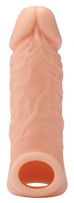 Телесная насадка EXTENDER WITH BALL STRAP 5.5 - 14 см. - Dream Toys - в Магнитогорске купить с доставкой