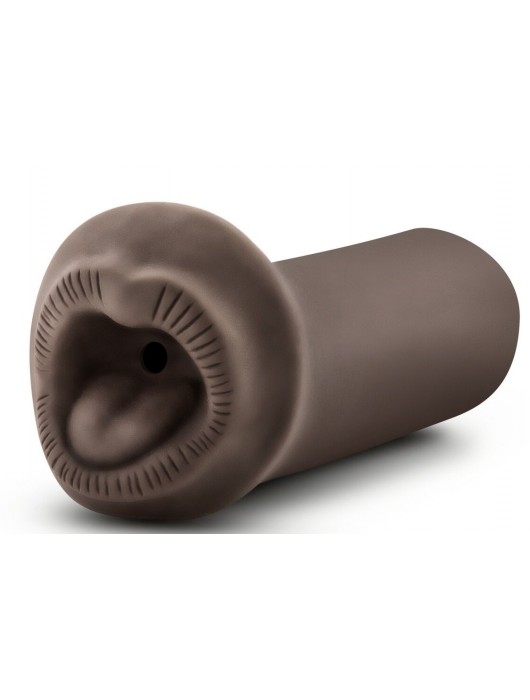 Коричневый мастурбатор-ротик Naughty Nicole - Blush Novelties - в Магнитогорске купить с доставкой