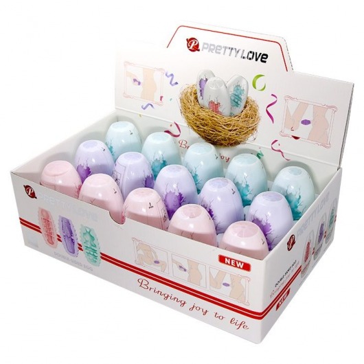 Набор из 15 мини-мастурбаторов Fantastic Egg Hard Boiled - Baile - в Магнитогорске купить с доставкой