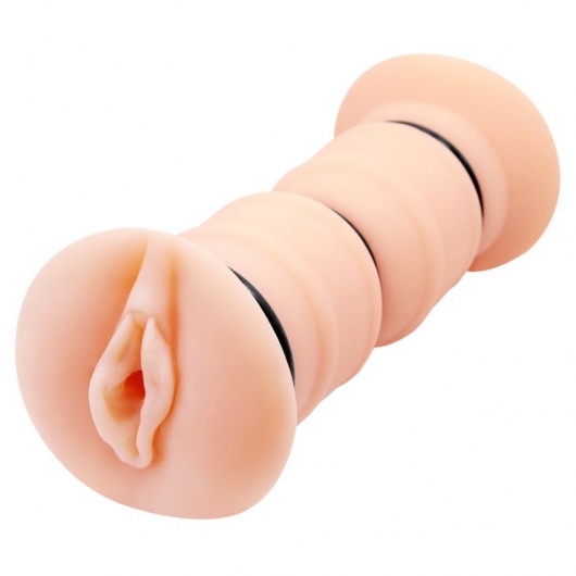 Телесный вибромастурбатор-вагина Michelle - Baile - в Магнитогорске купить с доставкой