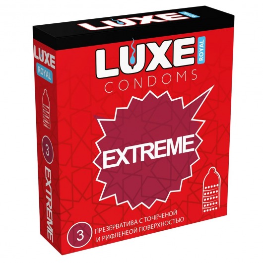 Текстурированные презервативы LUXE Royal Extreme - 3 шт. - Luxe - купить с доставкой в Магнитогорске