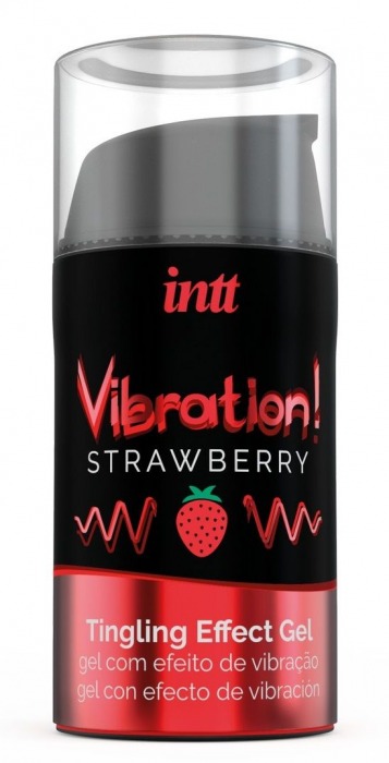 Жидкий интимный гель с эффектом вибрации Vibration! Strawberry - 15 мл. - INTT - купить с доставкой в Магнитогорске