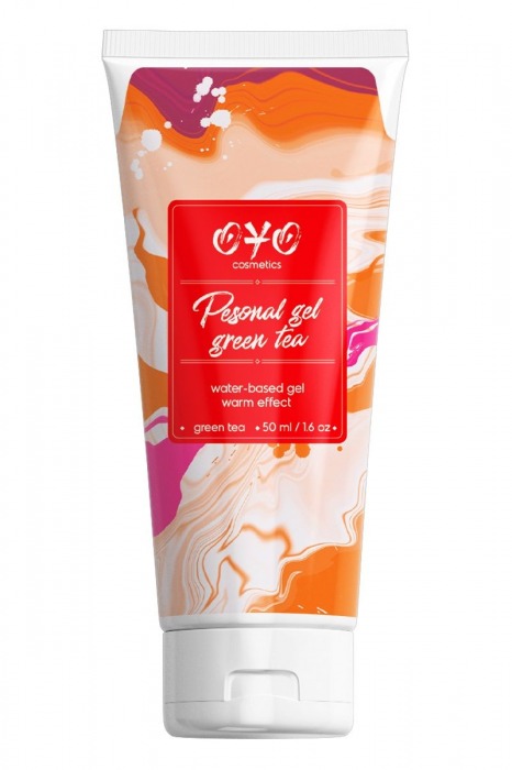 Интимная смазка на водной основе с согревающим эффектом OYO Personal Gel Green Tea - 50 мл. - OYO - купить с доставкой в Магнитогорске