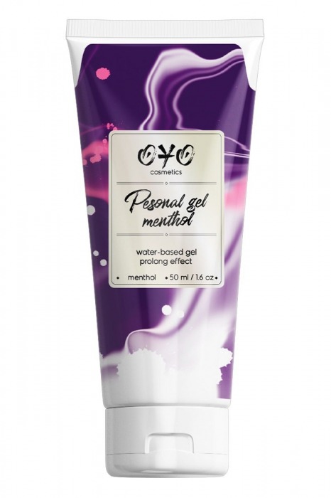 Интимная смазка на водной основе с пролонгирующим эффектом OYO Personal Gel Menthol - 50 мл. - OYO - купить с доставкой в Магнитогорске