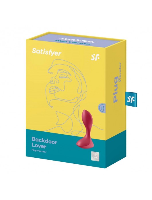 Красный вибромассажёр простаты Satisfyer Backdoor Lover - 14 см. - Satisfyer - в Магнитогорске купить с доставкой