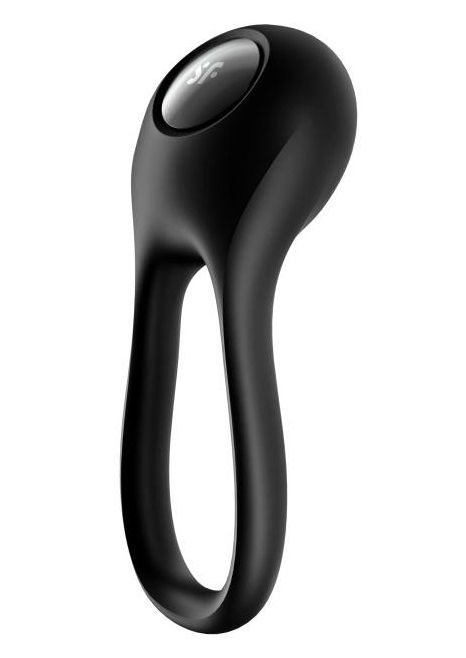 Черное эрекционное виброкольцо Majestic Duo - Satisfyer - в Магнитогорске купить с доставкой