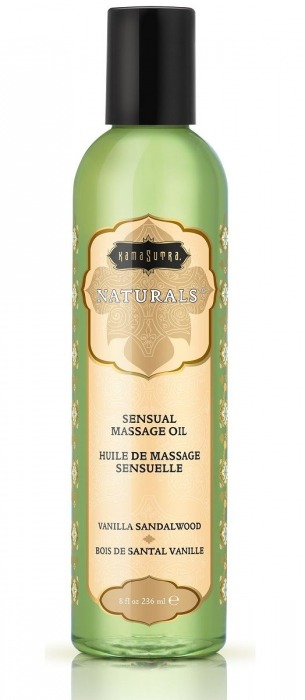 Массажное масло Naturals Vanilla Sandalwood с ароматом ванили и сандала - 236 мл. - Kama Sutra - купить с доставкой в Магнитогорске
