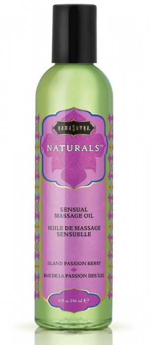 Массажное масло Naturals Island Passion Berry с ароматом тропических фруктов - 236 мл. - Kama Sutra - купить с доставкой в Магнитогорске
