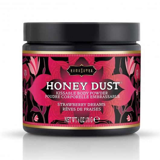 Пудра для тела Honey Dust Body Powder с ароматом клубники - 170 гр. - Kama Sutra - купить с доставкой в Магнитогорске