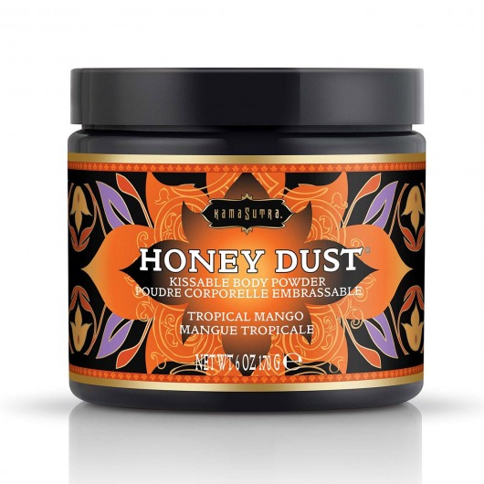 Пудра для тела Honey Dust Body Powder с ароматом манго - 170 гр. - Kama Sutra - купить с доставкой в Магнитогорске