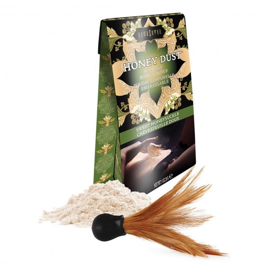 Пудра для тела Honey Dust Body Powder с ароматом жимолости - 28 гр. - Kama Sutra - купить с доставкой в Магнитогорске