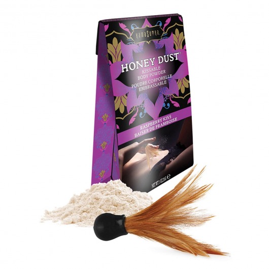 Пудра для тела Honey Dust Body Powder с ароматом малины - 28 гр. - Kama Sutra - купить с доставкой в Магнитогорске