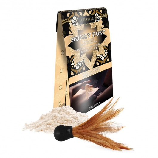 Пудра для тела Honey Dust Body Powder с ароматом ванили - 28 гр. - Kama Sutra - купить с доставкой в Магнитогорске