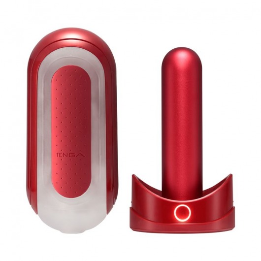 Красный мастурбатор Flip Zero Red   Warmer с подогревом - Tenga - в Магнитогорске купить с доставкой