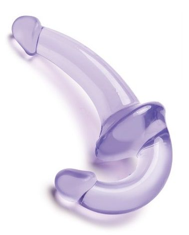 Фиолетовый безремневой страпон Strapless Strap-On - Lux Fetish - купить с доставкой в Магнитогорске