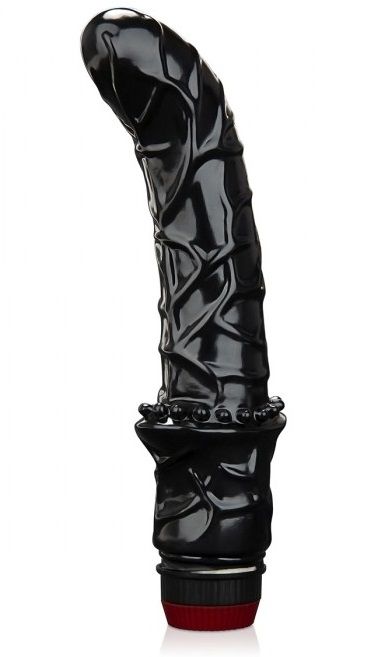 Черный вибромассажер простаты 6  Premium Prostate Massager - BlueLine - в Магнитогорске купить с доставкой