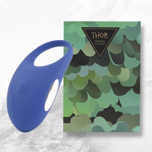 Синее кольцо с вибрацией Thor Cockring - FeelzToys - в Магнитогорске купить с доставкой