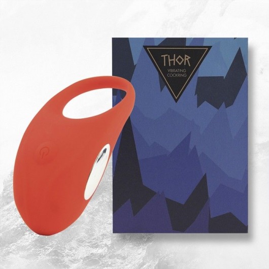 Красное кольцо с вибрацией Thor Cockring - FeelzToys - в Магнитогорске купить с доставкой