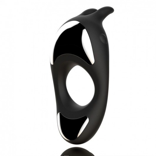 Черное эрекционное кольцо с двумя моторами Zeus Dual Vibe Cock Ring - FeelzToys - в Магнитогорске купить с доставкой
