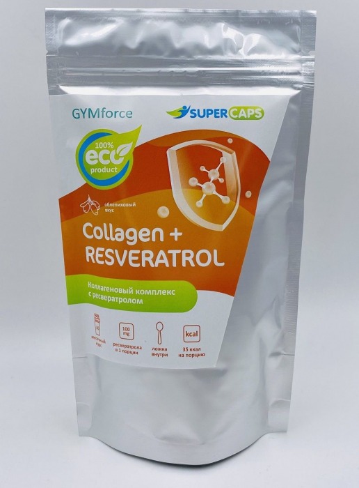 Натуральный коллаген с ресвератролом GYMforce Collagen+ - 150 гр. - SuperCaps - купить с доставкой в Магнитогорске