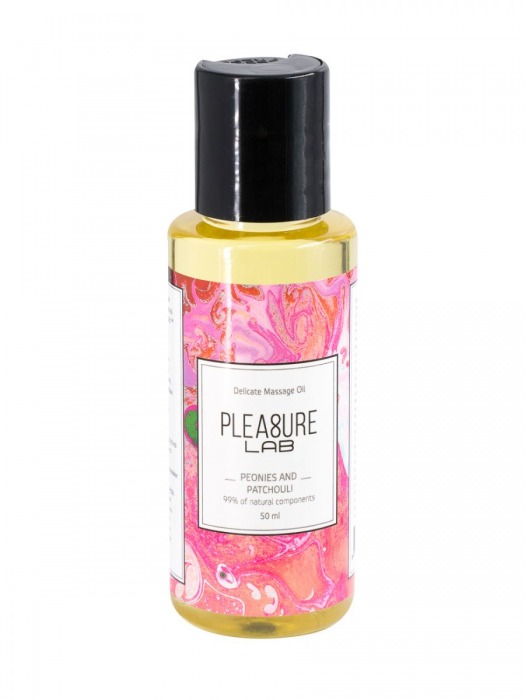 Массажное масло Pleasure Lab Delicate с ароматом пиона и пачули - 50 мл. - Pleasure Lab - купить с доставкой в Магнитогорске
