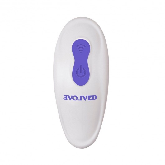 Фиолетовый гибкий вибростимулятор с пультом ДУ Anywhere Vibe - Evolved