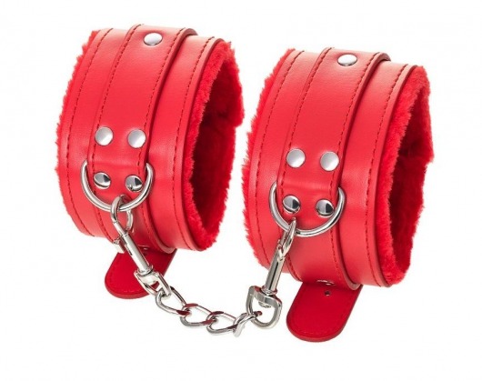 Красные оковы Anonymo из искусственной кожи - ToyFa - купить с доставкой в Магнитогорске